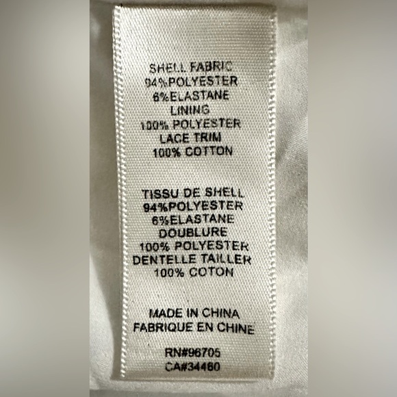 Rebecca Taylor Flirty White V-Neck Diamond Texture Flounced A-line Dress - Picture 10 of 10